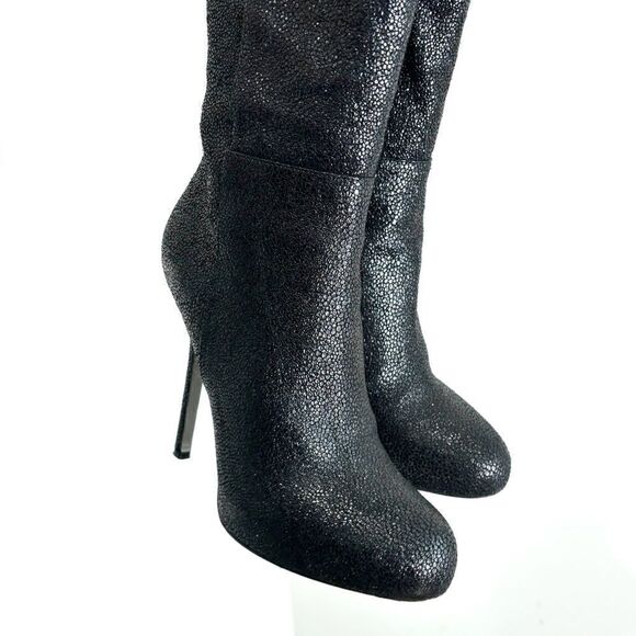Sergio Rossi black over knee boots - Picture 7 of 9